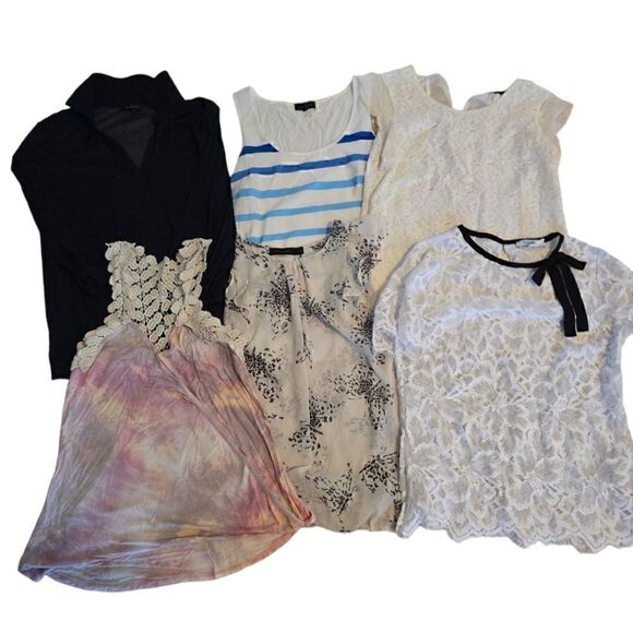 Lot of six blouses, size, small and extra small - Picture 1 of 4